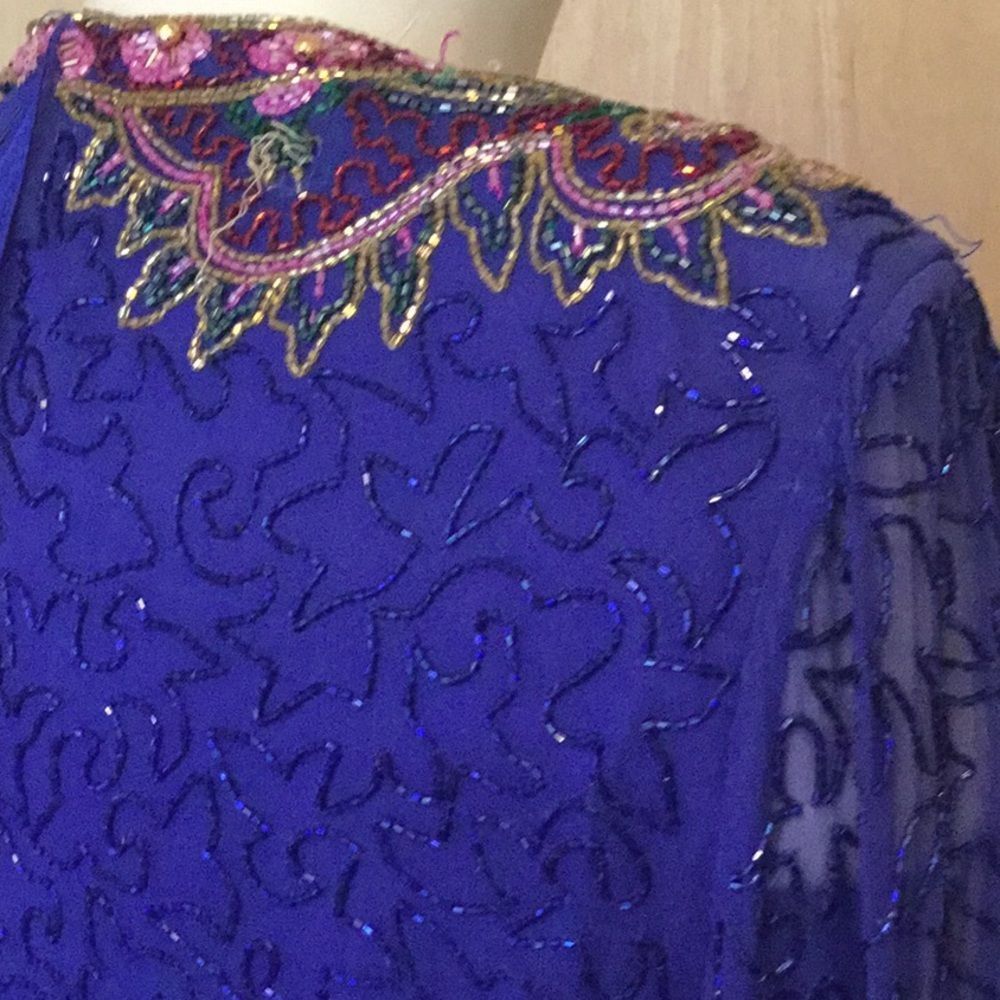 Vintage Collection Adriana papell beaded dress - Picture 6 of 8